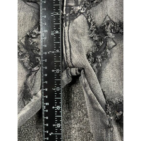 Argonaut Nation Jeans Mens 30x32 Gray Distressed Frayed Slim Fit Streetwear - Picture 8 of 9